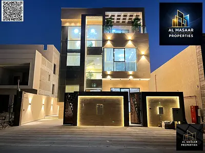 For sale, a luxurious villa with a modern design, including registration and ownership fees, electricity and water, with the possibility of bank finan