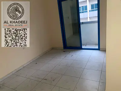 2BHK apartment for annual rent in Al Hamidiya – Ajman, prime location near Ajman University and Court, includes 2 bathrooms and a balcony, AED 33,000