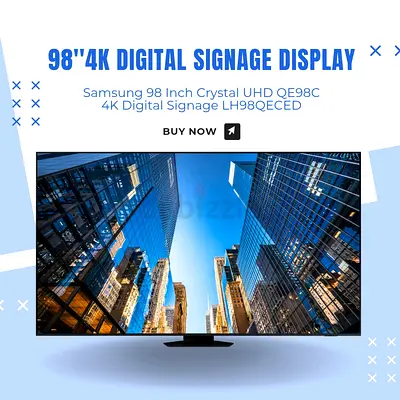 Samsung 98 Inch Crystal UHD QE98C 4K Digital Signage | Free Delivery | Warranty