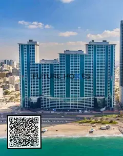 Sea view and Pool view 2 BHK apartment for sale with 3 Parking in Ajman Corniche Residence Ajman