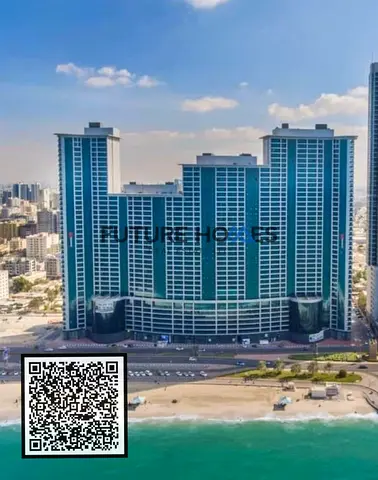 Sea view and Pool view 2 BHK apartment for sale with 3 Parking in Ajman Corniche Residence Ajman