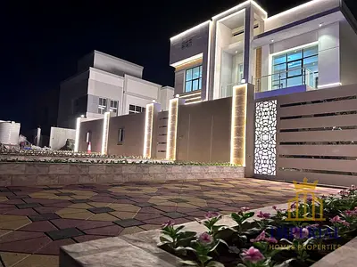 فيلا للبيع في منطقة الياسمين بعجمان،  فيلا واسعة بتصميم عملي وتشطيب مميز،  تتميز بمساحات خارجية كبيرة تسمح بوقوف 3 سيارات داخل الفيلا و4 سيارات خارجها