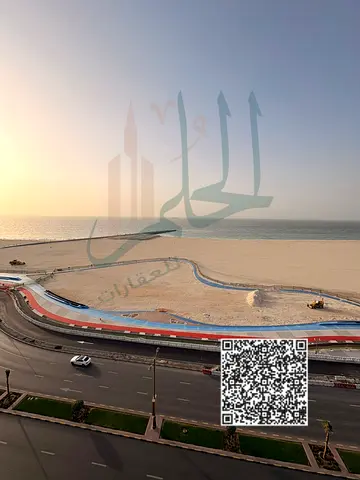للإيجار الشهري – غرفتين وصالة بإطلالة بحرية | كورنيش عجمان – دوار السفينة