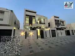 For rent: 5-bedroom villa, first occupancy, in the most prestigious location in Ajman, Al Bahia area