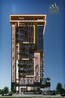 ""Premium Finishes--Green Spaces &amp; Walkways--Rooftop Waterfall""