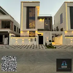 Amazing Brand new modern villa for sale in Al Ajman Al Yasmeen area freehold for all nationalities p