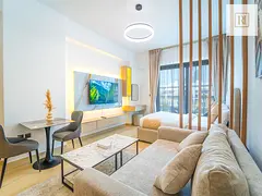 Brand New Modern Studio | Queen Bed &amp; Sofa Bed | Balcony with Green Views | Pool &amp; Gym | JVC