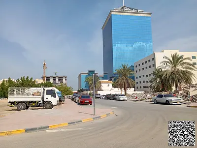 ارض شارع وسكة منطقة ليوارة عجمان بالقرب من المنطقة الحرة