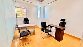 FITTED OFFICE WITH EJARI FURNISHED | MULTIPLE CHEQUES | NEAR BUS, TAXI AND METRO  | DEWA CHILLER WIF