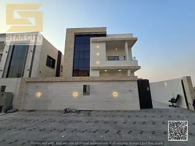 للبيع فيلا في الزاهيه بعجمان 4 غرف نوم ماستر ومجلس وصالتين ومطبخ مع غرفة خادمه وحوش واسع