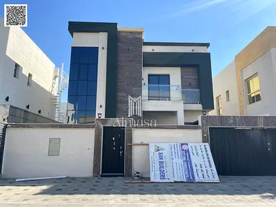 Villa for sale in Al Yasmin area, very prime location, luxurious finishing, stunning views, close to Sheikh Mohammed Bin Zayed Road and Emirates Bypass Road