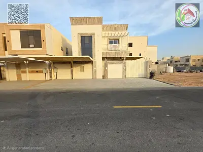 Villa in Al Zahiyah, Ajman | Includes electricity, water, and central air conditioning | Freehold ownership for all nationalities | Close to the mosqu