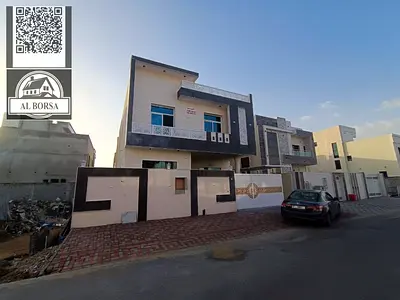 Villa for sale in Al Yasmin, 6 bedrooms, living room, central air conditioning, built-in wardrobes