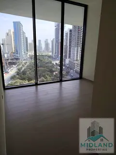 High-Floor 1BR | Balcony | Park &amp; Skyline Views | Binghatti Royale JVC