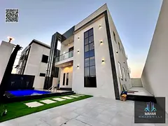 🏡✨ Luxury villa for sale in Al Zahiyah area – Ajman | High-end finishing + swimming pool + fe