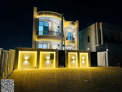فيلا للبيع فاخرة تصميم عصري مميز علي شارع الشيخ محمد بن زايد ارضي وأول وروف شامل رسوم التسجيل والتمليك