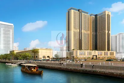 شقة غرفة وصالة بإطلالة مائية مباشرة على قناة القصباء – Terhab Residence، التعاون – الشارقة