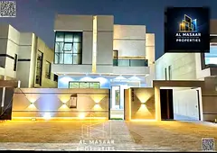 Luxury villa in Al Helio 2, Ajman, ready for immediate occupancy with high-end finishes and spacious