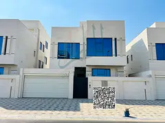 New villa for rent in Al Yasmeen area in Ajman First occupancy, modern finishing, and a quiet locati