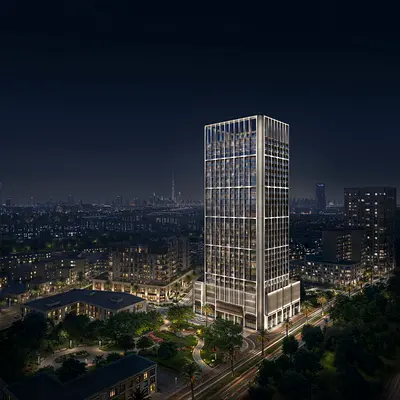 شقة استوديو | Binghatti Luxuria | إطلالة على الحديقة والمجتمع