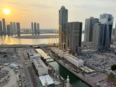 For Sale | 1-Bedroom Apartment + Living Room – Direct View of Al Qasba & Al Khan Lagoon