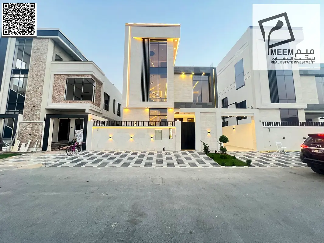 For Sale: Modern Luxury Villa in Al Yasmeen, Ajman | 3 Floors | 5 Master Bedrooms | High-End Finishing