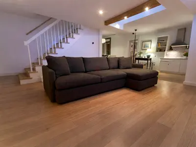 Crategbarrel L shape sofa Good condition