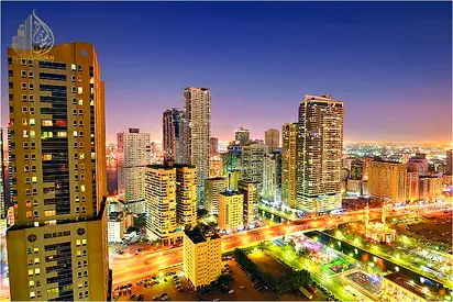 3 bedrooms /dinning room/balcony/sea view/at the prime location in Sharjah