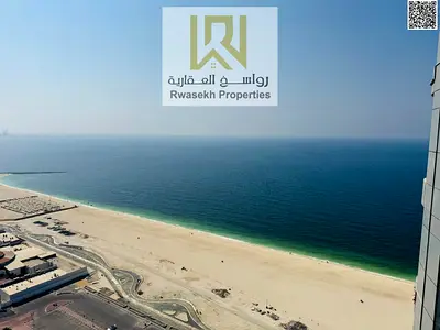 شقة غرفتين وصالة إعادة بيع في أبراج عجمان كورنيش ريزدنس ACR بإطلالة كاملة على البحر والمدينة | باركن خاص | جاهزة للاستلام