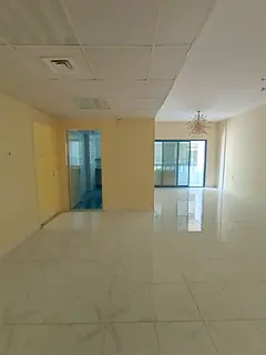 Two bedroom hall apartment for rent in Al Majaz 3 Sharjah bachelors contract 55000 yearly 4 or 6 pay