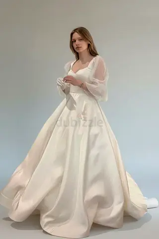 Elegant White Bridal Dress