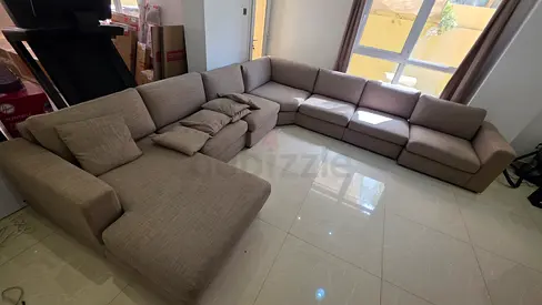 Home centre eterno ushape sofa