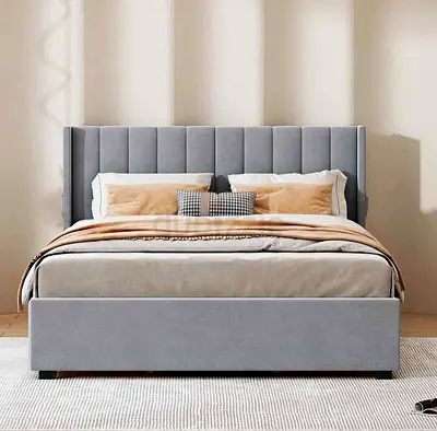 Elegant King Size Bed with Storage