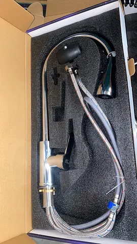 Chrome Kitchen Spray Faucet with Hose