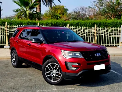 Ford explorer sport V6 3.5L AWD GCC Full option 2 keys 2017no accident agency maintained