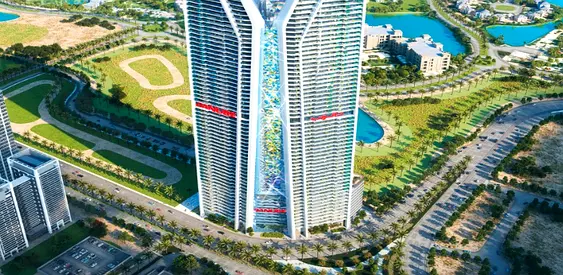 شقة 3 غرف نوم مع مسبح خاص في Diamondz by Danube بمساحة 1,519 قدم² | إطلالة Uptown والبحر | تجربة سكنية راقية بإطلالة مفتوحة | 3,780,000 درهم
