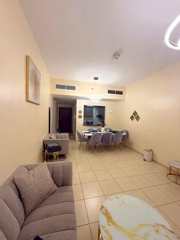 Two bedrooms and a living room for sale in Ajman Towers, spacious with 3 bathrooms, AED 220,000 final price