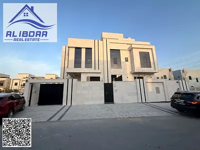 Villa for rent in Al Yasmin, first occupancy, opposite Al Rahmaniya, Sharjah. Prime location.