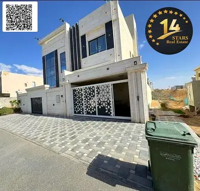 Villa for rent in Al Yasmin area (Ajman), six master bedrooms, very close to services and near Sheikh Mohammed Bin Zayed Road.