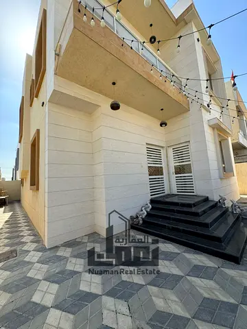 Luxury Villa for Rent in Al Yasmin – Ajman, 5 Master Bedrooms, Maid Room, 7 AC Units, Solar Power Station, Fully Furnished, Premium Finishing