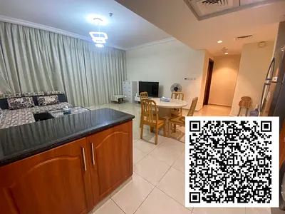 مودرن مفروش 1 غرف نوم مواقف شهرية متضمنة كورنيش عجمان ريزيدنس