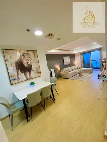12 Cheques / Fully Furnished / Marina View/ Large Balcony
