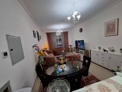 Furnished 1BHK for monthly rent in Al Jurf 2, Al Yasmeen Towers, opposite City Centre Ajman, all bills included.