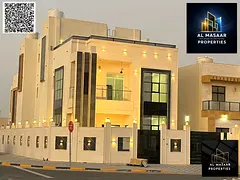 For sale: a luxurious villa in Al Zahia, corner lot, with a spacious area, high-end finishing, prime