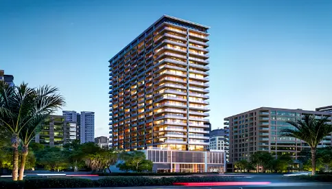 شقة غرفتين واسعة على الطريق الرئيسي | Binghatti Ivory | مساحة 1,460 قدم² | إطلالة جزئية