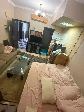 studio with furniture