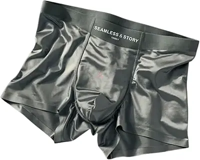 Mens Seamless Boxers in Grey