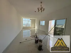 Full and direct sea view of Ajman Corniche - Luxury three-bedroom apartment, first occupancy, with p