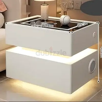 Stylish Modern Coffee Table with LED Light