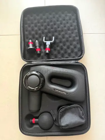 Deep Tissue Massage Gun – 5 Speeds, 4 Attachments, Extendable Head